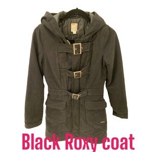 Roxy Blk warm coat ….XS.